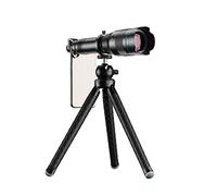 Lente de cámara de teléfono 60X Super Teleobjetivo Zoom Telescopio monocular para playa, viajes, actividades al aire libre, deportes, telescopio móvil (tamaño: con trípode remoto) ()
