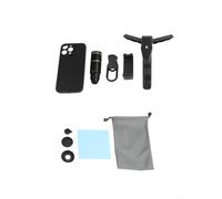 Lente de cámara de teléfono de alto aumento 22x para smartphone, lente de metal HD con zoom óptico monocular para naturaleza, caza, senderismo, camping, viajes, negro compacto (para 16 Pro Max)