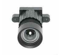 Lente de cámara industrial 5MP Sensor de 1/2.5 pulgadas Gran Angular 96 ° FOV Baja distorsión para sistemas de seguridad de visión artificial Negro