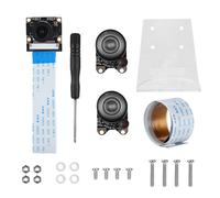 Lente de cámara ojo de pez de visión nocturna, infrarrojo, longitud focal ajustable, módulo de enfoque fijo, gran angular, compatible con
