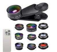 Lente de cámara para teléfono móvil - Kit con Opciones de Gran Angular, Kit de Lentes móviles | Kit de Zoom Macro, Lente de Efecto de, Equipo de fotografía de Viaje, Paquete de Imagen móvil