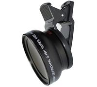 Lente de cámara para teléfono móvil, lente gran angular 0.45X, lente de cámara macro HD 10X para la mayoría de teléfonos inteligentes, tabletas