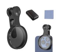 Lente de cámara polarizada portátil para smartphones - Clip universal, filtro reflectante para un mejor contraste de color e imágenes nítidas, ultraligero (1 juego de filtros polarizados CPL de 52 mm)