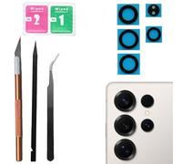 Lente de cámara trasera S25 Ultra de repuesto para Samsung Galaxy S25 Ultra para Samsung S25 Ultra, lente de cristal de repuesto con kit de herramientas de reparación profesional