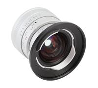 Lente de Cámara Ultra Gran Angular de 12 Mm F2.0 para E Monte E APS C con 10 Cuchillas de Apertura 0.2m Min Focus Manual Focus para A6400 A6500 A6600 ZVE10 ZVE1 A7II A73 (Silver)