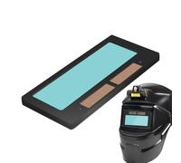 Lente de casco de soldadura, color verdadero, parte de reemplazo con energía solar, protección automática de conmutación de sombra para capuchas de gafas estándar, accesorio para taller de fabricación