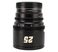 Lente de Cine 25 Mm T2.1 Rango de Enfoque Extendido de 260 ° Enfoque Manual Juego de Lentes de Cine con Montura R para Cámara R RP R5 R6 R3 (Black)