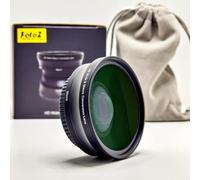 Lente de conversión gran angular HD de 49 mm 0,75x (porción macro), para Canon EOS M6 M50 Mark II M100 M200 R50 R100, accesorios compatibles con lentes EF-M de 15 a 45 mm RF-S de 18 a 45 mm