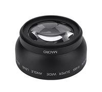 Lente de Conversión Universal Gran Angular de 52 Mm 0,45X, Carcasa de Metal Resistente, Vidrio óptico de Primera Calidad, Lente de Primer Plano de Cámara de Vidrio óptico