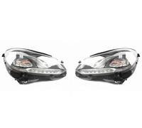 lente de faro coche principal Para Mercedes Para Benz Para W212 Para E200 260 300 320 2013~2016 Conjunto Faros Delanteros Coche Luz Delantera Completa Automóvil Cubierta Lámpara(1pair)