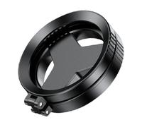 Lente de filtro magnético para teléfono de 52 mm, 2 en 1, lente óptica giratoria ajustable, diseño de montaje magnético, potenciador de cámara de vidrio PP ligero, compañero creativo de fotografía