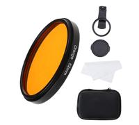 Lente de fotografía para pecera, accesorios de filtro de lente de cámara, accesorios adecuados para acuario de coral, lente de fotografía, amarillo, naranja, macro, CPL, juego de lentes de agua de