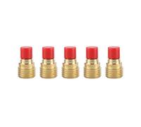 Lente de Gas Collet Body para Antorcha de Soldadura TIG 2.4mm (3/32") WP-9/20/25, Material de Cobre (5PCS)