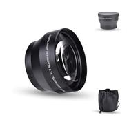 Lente de la Cámara, 67 Mm 2.2X Teleconvertidor Universal Teleobjetivo Lente Cámaras DSLR Accesorio Disparo en Primer Plano Lente de la Cámara para Todas Las Cámaras con Montura de 67 Mm