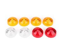 Lente de luz indicadora 8 piezas Kit de lente de lámpara de luz indicadora de cola lateral apto para Land Rover 3 Series/lente de luz Defender