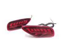 Lente de luz trasera, 1 par para Kia Seltos 2019 2020 2021, reflector de coche, luz trasera, luz de freno, luz de giro, luz antiniebla trasera (2 funciones)