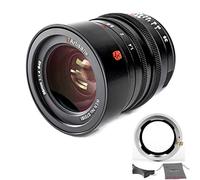 Lente de marco completo 7Artisans M35mm f1.4 compatible con cámaras Leica M-Mount Leica SL, TL, CL Series sin espejo (con anillo adaptador de montaje Leica M-Fuji FX (M-FX))