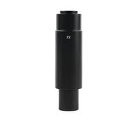Lente de microscopio, 0.35X 0.5X 1X Industry Mono Lens Zoom C-Mount Adapter Lens for 10A 0.7X ~ 4.5X Industry Microscope Lens Cámara Lente Ocular(1X)
