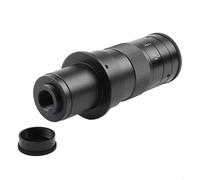 Lente de microscopio con zoom de montaje en C, óptica 0.7-4.5X, relación 6.5:1, construcción de aleación, para microscopía e inspección de video industrial (120X)