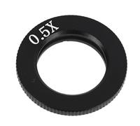 Lente de microscopio monocular, imágenes más nítidas, haz de luz paralelo, lente de objetivo óptico, aumento reducido, ligero para observar plantas e insectos (0.5X)