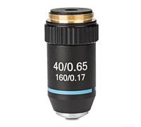 Lente de objetivo acromático 195 para microscopios biológicos, imágenes claras con varios niveles de aumento de 4X a 100X para observaciones detalladas (40X)