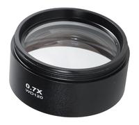 Lente de objetivo Barlow 0.5/0.7 para microscopio estéreo trinocular de metal, lente de vidrio Barlow, microscopio electrónico