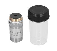 Lente De Objetivo De Microscopio Acromático 100X, Gran Aumento, Rosca De Interfaz De 20,2mm Para Suministros De Lupa Compuesta
