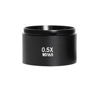 Lente de Objetos auxiliares 0,5X 0,7X 1,0X 2,0X, Lente de cámara for microscopio, Lente de Cristal for microscopio con Zoom estéreo Trinocular Claro y Suave(0.5X)