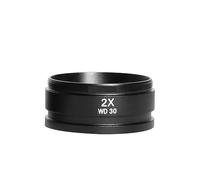 Lente de objetos auxiliares 0,5x 0,7x 1,0x 2,0x, lente de cámara for microscopio, lente de cristal for microscopio con Zoom estéreo Trinocular(2.0X)