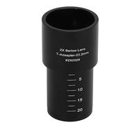 Lente de Ocular Multiplicador 2X, Accesorios de Oculares de Microscopio 2X con Interfaz Estándar Universal de 23,2 Mm, Tubo de Metal para Microscopio Biológico