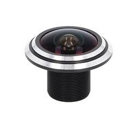 Lente de ojo de pez de 1,8 mm - 5 MP de alta resolución gran angular con visión de 190° para cámaras CCTV, compatible con sensores CCD CMOS de 1/2,7 pulgadas y 1/3 pulgadas. Carcasa resistente hecha