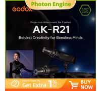 Lente de Proyección Godox AK-R21, Cabezal Redondo Fresnel, Kit Deslizante para Flash Godox AD200Pro AD100Pro V1, Luz LC30 ML30 AK-R27