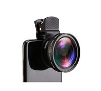 Lente de repuesto para teléfono inteligente, aumento macro de 15X con clip gran angular para un efecto de imagen nítido y compatibilidad universal.