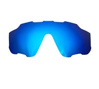 Lente de repuesto polarizada para Oakley Jaw-breaker OO9290/Jaw-breaker Asian Fit OO9270, gafas de sol, antiarañazos, resistente a los impactos, Azul (espejo, polarizado), 132*52mm