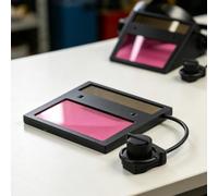 Lente de soldadura de oscurecimiento automático de repuesto para casco, placa de filtro de visión de color real alimentada por energía solar, inserto protector de vidrio HD para máscara de soldadura