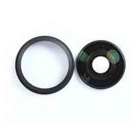 Lente de vidrio óptico compatible con cámara de acción Insta360 X4, pieza de repuesto negra para vistas panorámicas y resistencia a los arañazos durante aventuras al aire libre