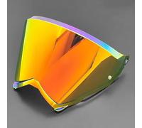 Lente de Visera Casco de Motocicleta para AGV AX9,Antivaho Rasguños UV Antivaho Lente de Casco de Protección Facial,F