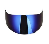 Lente de Visera para Casco de Motocicleta, Repuesto de Parabrisas para AGV K3SV K5, Protección Ligera y Duradera, Color Azul y Dorado (BLUE)