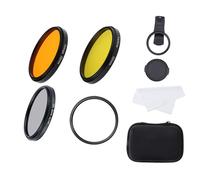 Lente de visión de alto rendimiento para agua de mar, tanque de peces de coral, lente de fotografía amarilla/naranja/macro-/CPL-/Juego de lentes ABS para fotografía amarillo/naranja/macro-/CPL-/Juego