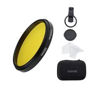 Lente de visión de alto rendimiento para agua de mar, tanque de peces de coral, lente de fotografía amarilla/naranja/macro-/CPL-/Juego de lentes ABS para fotografía amarillo/naranja/macro-/CPL-/Juego