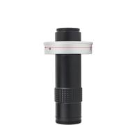 Lente de Zoom de montaje en C con aumento ajustable, 100X, 130X, 180X, 200X, 300X, 360X, for HDMI, VGA, USB, cámara de microscopio de vídeo Industrial(130X 40MM)