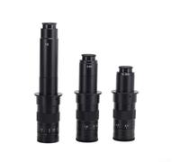 Lente de zoom monocular profesional con montura en C de 25 mm para inspección industrial, construcción de aleación para tareas de soldadura, detalle 300X (180X)