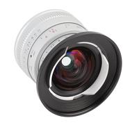 Lente F2 Prime, Lente de Gran Angular de Enfoque Manual de 12 Mm F2.0 con Vista de 97 Grados y 10 Cuchillas de Apertura para X-Pro X-E X-T X-A X-S X-H Modelo (Silver)
