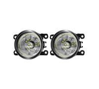 lente Faro Coche 2 X Conjunto luces antiniebla Angel Eye para Mitsubishi Para Pajero IV Van V80 V90 Box 2007-2012 Anillo Lámpara antiniebla DRL Luz circulación cubierta lente lámpara(White Yellow)