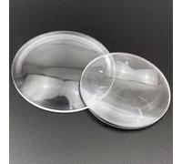 Lente Fresnel Redonda de 120 mm for Foco LED, etc. - Lente óptica de PMMA de 2 mm de Espesor for experimentos y proyectos de Bricolaje 1 Pieza(90mm 120mm)