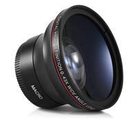 Lente gran angular de alta definición + macro de 58 mm y 0,43x compatible con cámaras de 58 mm. Mejora