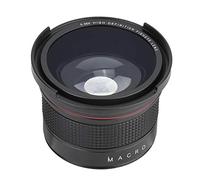 Lente Gran Angular Fisheye, Lente Gran Angular Fisheye 58MM 0.35X para Cámara SLR DSLR Negra