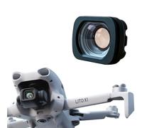 Lente gran angular para DJI LITO X1, rango de disparo más amplio de 100°, vidrio óptico de revestimiento multicapa con marco de aluminio, filtro de lente de cámara, accesorios para drones