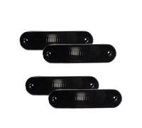 Lente luz freno Carcasas Cubierta Marcador Guardabarros Lateral Parachoques Ahumada Para Mazda Para Miata Para MX5 1990-2005 Enchufe Bombilla Cubierta luz trasera Carcasa transparente(4pcs smoked)