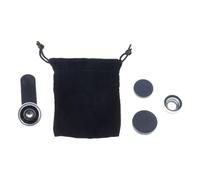 Lente macro de ojo de pez 3 en 1, gran angular, lente de cámara para la mayoría de lentes de clip portátiles de teléfono